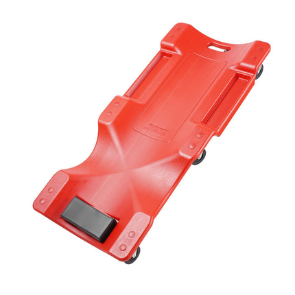 Mechanic Creeper, 36 In, 350 Lb, 6-Wheel HDPE