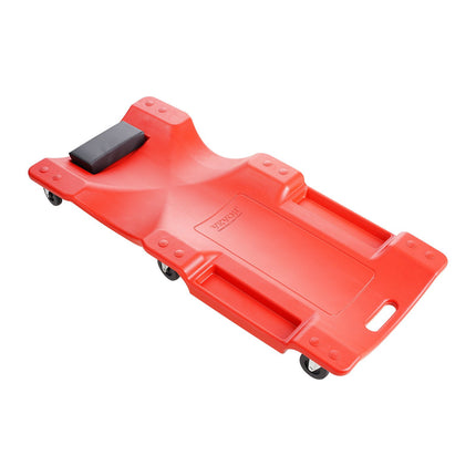 Mechanic Creeper 40 In, 350 lb, 6-Wheel, Tool Trays