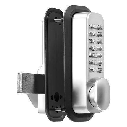 Mechanical Keyless Door Lock, 14-Key Zinc Alloy, Thumb Turn
