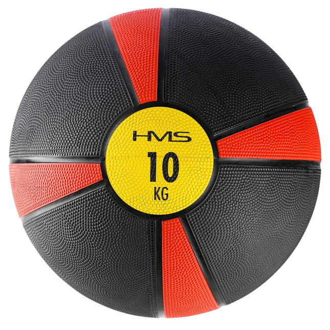 Medicīnas bumba 10 kg - neslīdošs, izturīgs fitnesa aprīkojums
