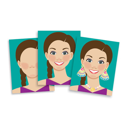 Melissa & Doug Make-A-Face modes seju uzlīmju paliktnis