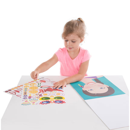 Melissa & Doug Make-A-Face modes seju uzlīmju paliktnis
