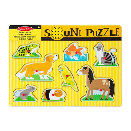 Melissa & Doug Mājdzīvnieku skaņu puzle
