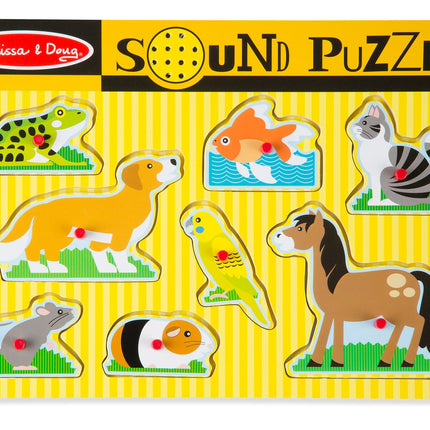 Melissa & Doug Mājdzīvnieku skaņu puzle