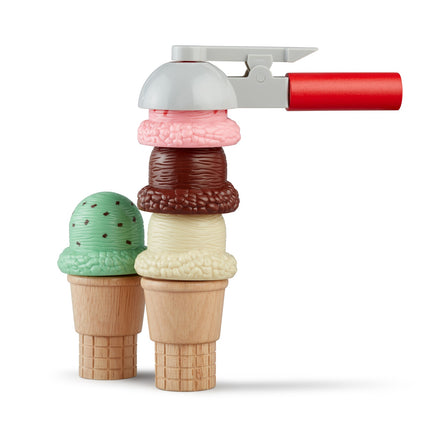 Melissa & Doug rotaļu komplekts Scoop & Stack saldējums