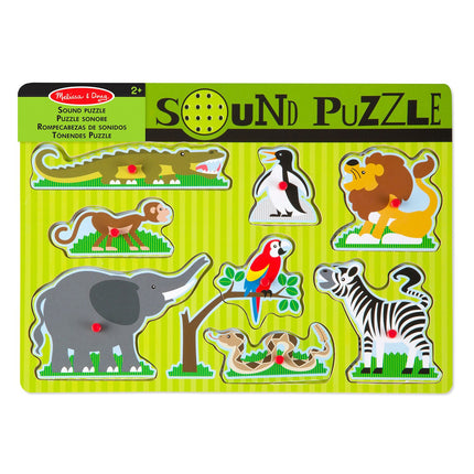 Melissa & Doug Zoo dzīvnieku skaņu puzle