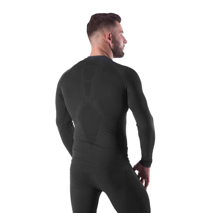 Vīriešu melns termoaktīvs tops, L/XL