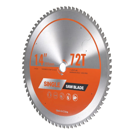 Metal Cutting Circular Saw Blade 14 Inch, 72T, 25.4mm