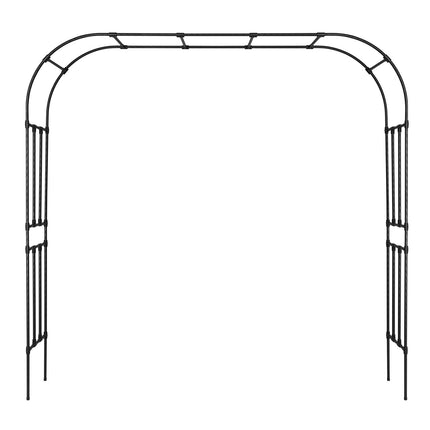 Metal Garden Arbor Arch 2.4 x 2.5m With Stakes