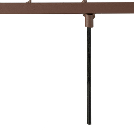 Metal Lawn Edging, 4 Pieces, Brown Decorative Border
