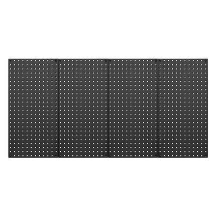 Metal Pegboard Panels, 4-Pack 24 x 12 in, Black