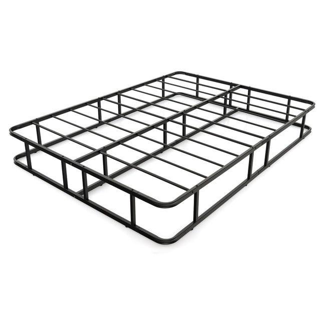 Metāla platformas gultas rāmis, melns, 200 x 140 x 26 cm