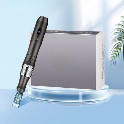 Microneedling Pen, 6-Speed LCD, 0-2.5mm, 6 Cartridges
