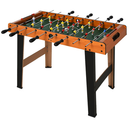 Mini galda futbola galds ar nerūsējošā tērauda stieņiem, 84,5x40x61,2 cm, melns