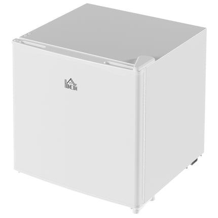 Ledusskapis 46L Brīvstāvoša Saldētava 65W Elektriskais Ledusskapis ar Mazu Saldētavas Uzglabāšanu 0 No 8°C Temperatūras Regulēšana 48 X 44 X 49 Cm Balts