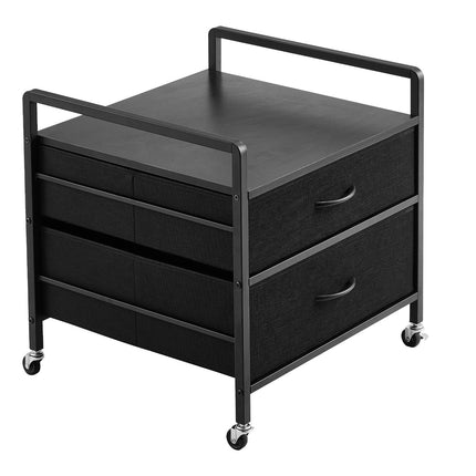 Mini Fridge Stand With 2 Drawers, Wheels, 176 lb