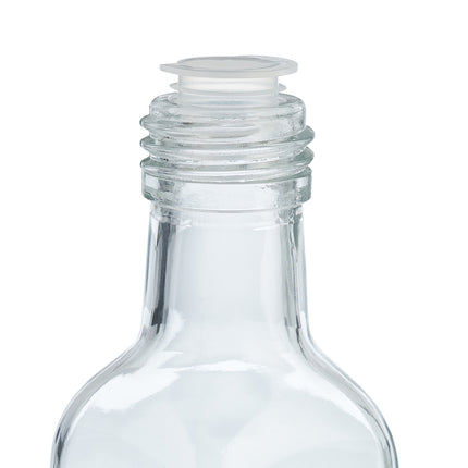 Mini stikla pudeles ar skrūvējamu vāciņu - 100 ml komplekts