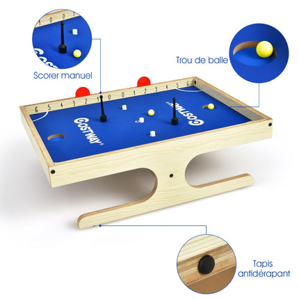 Mini magnētiskais galda futbola galds, 2 spēlētājiem, 45 cm