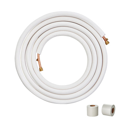 Mini Split Line Set 25 ft, 1/4 x 1/2 Insulated Copper