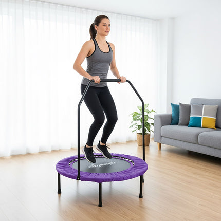 Mini batuts ar drošības stieni, 102 cm diametrs