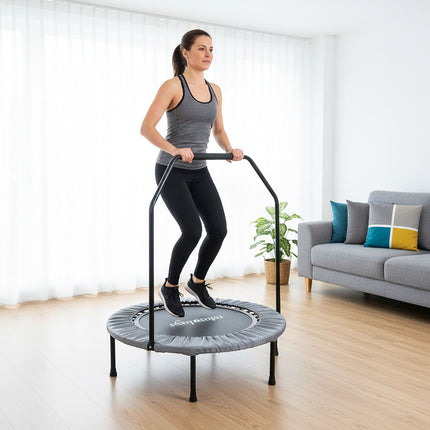Mini batuts ar drošības stieni, 102 cm diametrs