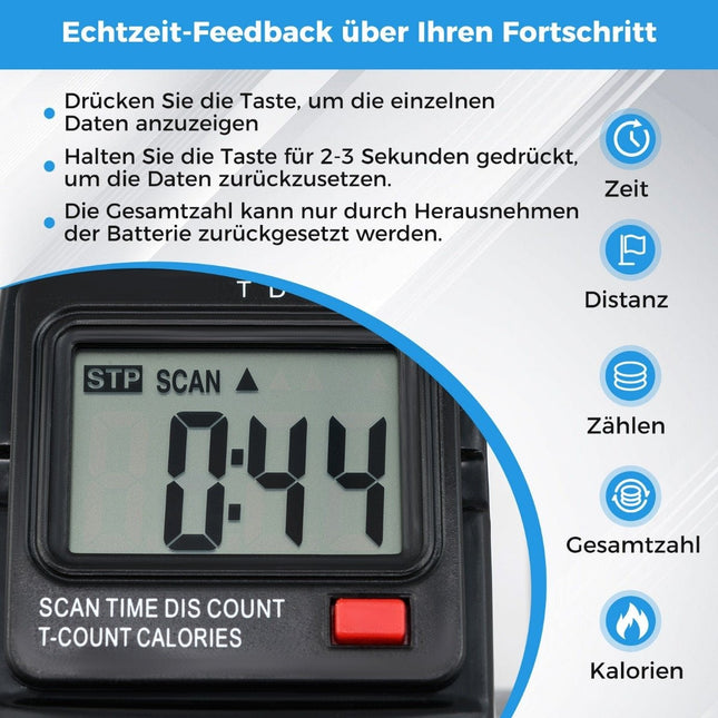 Mini fitnesa velotrenažieris roku un kāju trenažieris ar regulējamu pretestību, melns