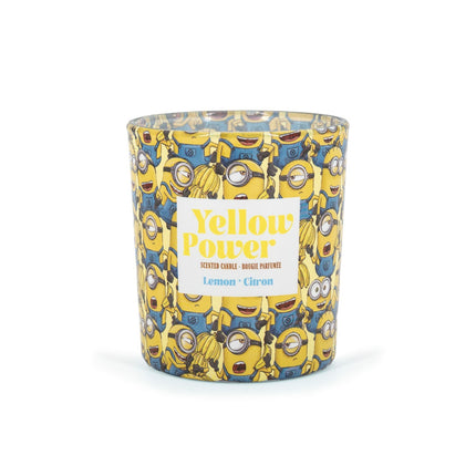 Aromātiskā svece "Minions" - augļu, salda, deg 25 stundas