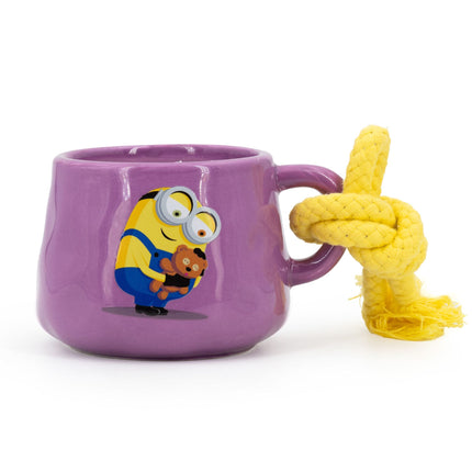 Aromātiskā svece "Minions" keramikas krūzē, augļu un ziedu aromāts