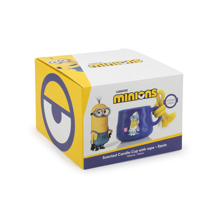 Aromātiskā svece "Minions" keramikas krūzē - augļu un ziedu aromāts