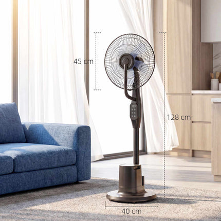 Miglošanas pjedestāla ventilators, 70 svārstības, 3 ātrumi, 3,5 l tvertne