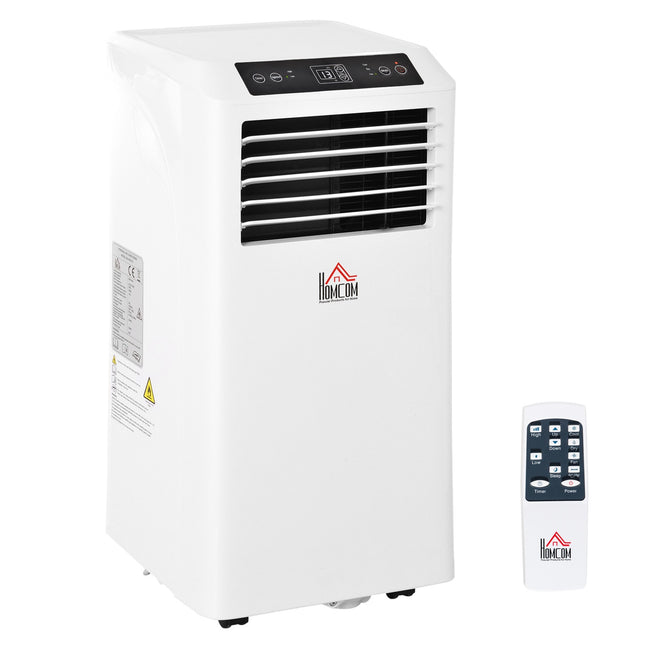 Mobilais gaisa kondicionieris 2,6 kW 3-in-1 gaisa kondicionieris dzesēšanai, mitruma atdalīšanai un ventilācijai 12-18㎡ 24 stundu taimeris ar tālvadības pulti, 2 ātruma līmeņi