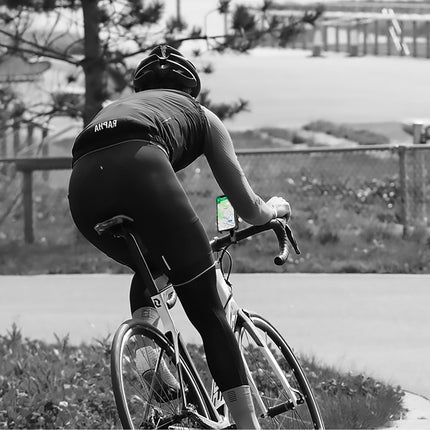 Mobile phone holder made of metal for bicycle