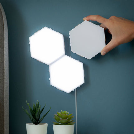 Modular Touch LED Panels InnovaGoods Tilight, Set of 3, Magnetic, White