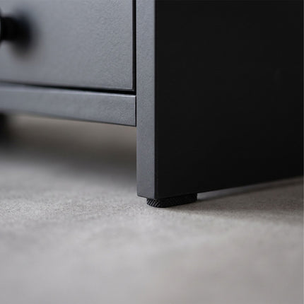 Monitora pacēlājs ar 2 atvilktnēm, melns MDF, 47 cm