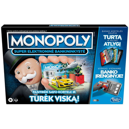 Monopola galda spēle Super elektroniskā banku darbība (lietuviešu valodā)