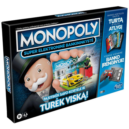 Monopola galda spēle Super elektroniskā banku darbība (lietuviešu valodā)