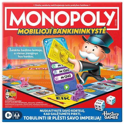 Monopola galda spēle ar lietotņu banku - lietuviešu versija