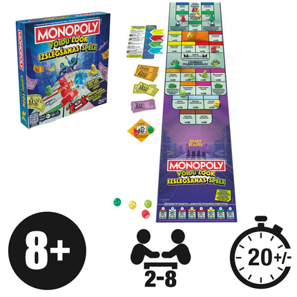 Monopola galda spēle Knockout (igauņu un latviešu valodā)