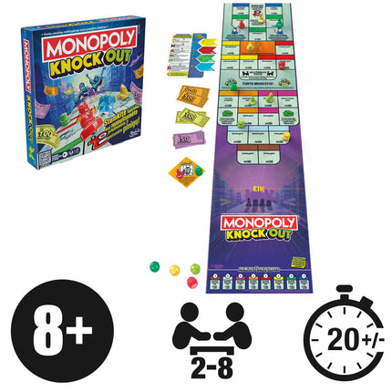 Monopola galda spēle Knockout (lietuviešu valodā)