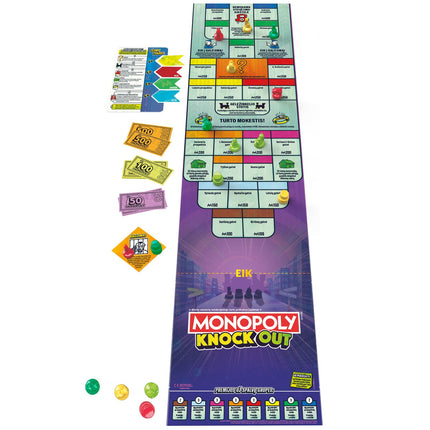 Monopola galda spēle Knockout (lietuviešu valodā)