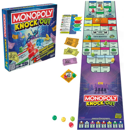 Monopola galda spēle Knockout (lietuviešu valodā)