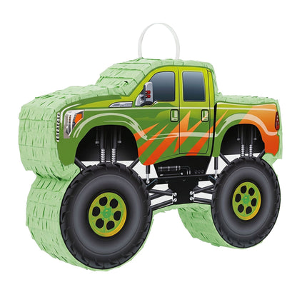 Monster Truck Pinjatas komplekts - iekļauts nūja un aizsietā galviņa