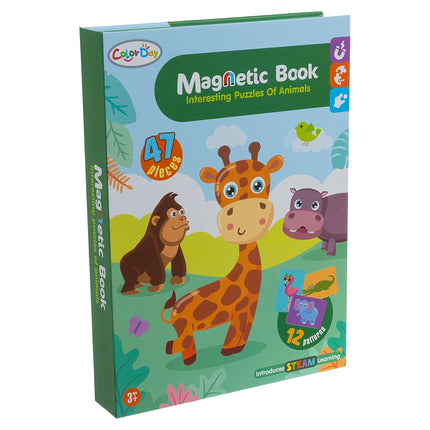 Montessori magnētiskā puzle - Āfrikas dzīvnieki, 47 gabali