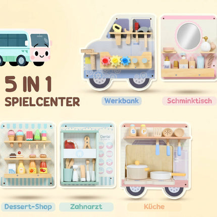 Montessori Truck sienas aktivitāšu dēlis, 163,8 cm, vecums 3+