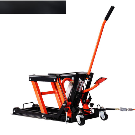 Motorcycle Lift Jack, 1500 lb, Hydraulic-Pneumatic, Casters