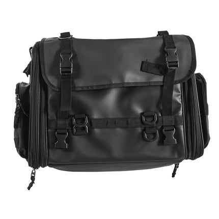 Motorcycle Tail Bag, 40-60L Expandable, Rain Cover