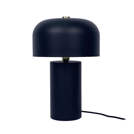Sēņu galda lampa - minimālisma dizains, zelta akcents