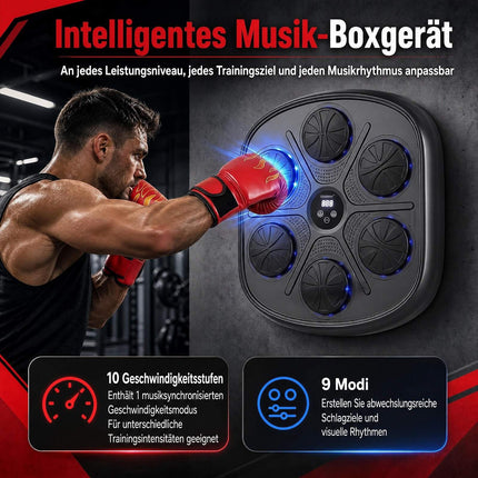 Muzikālais boksa trenažieris ar LED displeju un 9 režīmiem