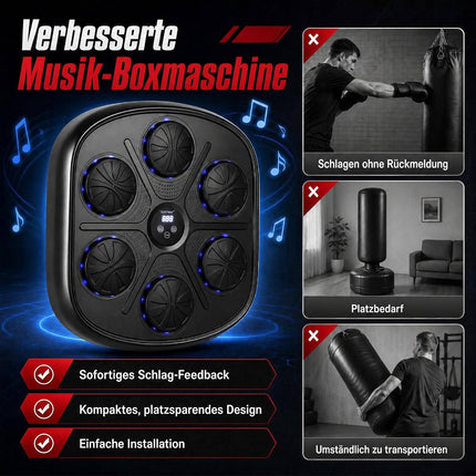Muzikālais boksa trenažieris ar LED displeju un 9 režīmiem