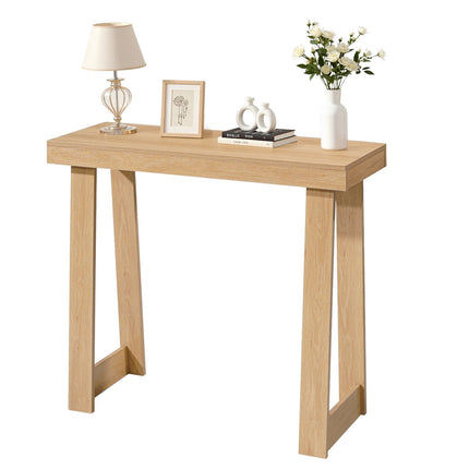 Narrow Console Table, 36 x 12 in, 2-Tier Shelf